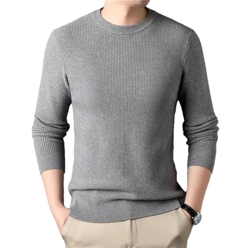 Pull à col rond pour homme stretch à manches longues pour l'hiver
