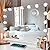 Kottova Vanity Mirror with Lights,Makeup Mirror with Lights, Hollywood Lighted Mirror with 15 Dimmable LED Bulbs,3 Colors Modes,Touch Control,USB Charging Port,Metal Frame,White