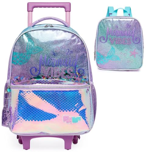 Kit Mochila de Rodinha Pack Me Fundo do Mar + Lancheira Pacific
