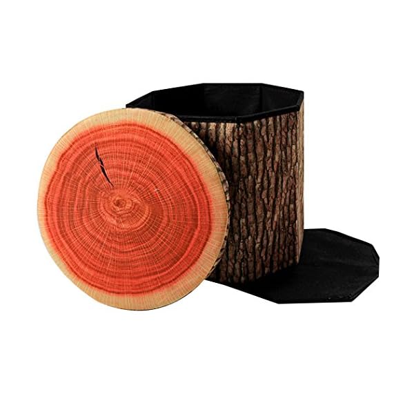 Medipdy Folding Stool Storage Cute Storage Seat for Kids Toys Storage Stool Box Fruit STUMP
