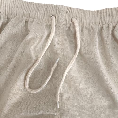 Kit 3 Shorts de Linho Masculinos Premium (BR, Alfa, GG, Regular, Regular, Mix 2)