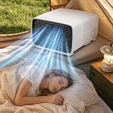 vnmudzeo Condizionatore Compatto per Tenda, Camper e Cabina, capacità di Raffrescamento da 900 W – modalità Notte 45 Db, Timer 1–12 Ore e Tubo di Drenaggio
