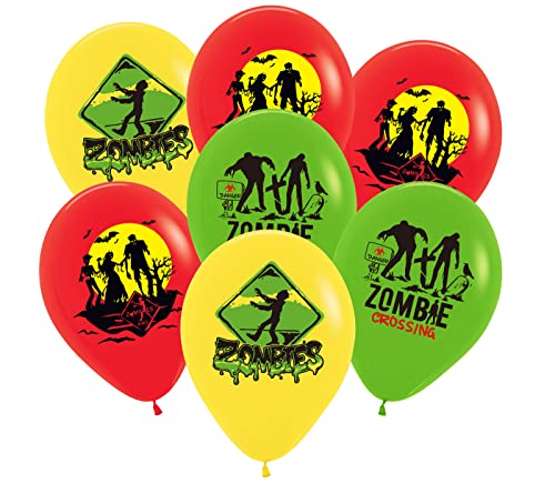 30pcs Zombie Balloons Zombies Walking Dead Zone Balloons 12inch Z...