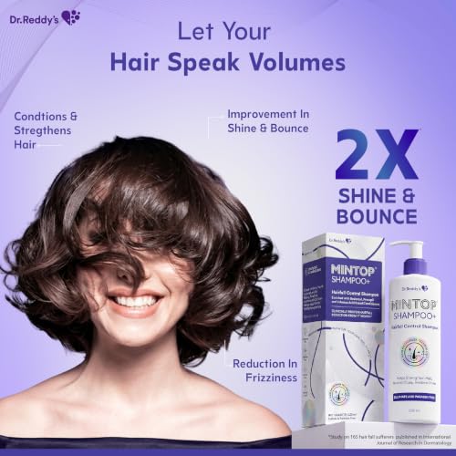 Image of Mintop Pro Shampoo + for Hair Fall Control | Fortified with Procapil and Redensyl | Helps increase hair shine softness | Sulphate free | Helps strengthen hair roots - 225 ml