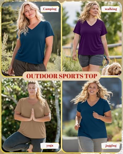 Image of Neer 3 Pack Plus Size Women's T-Shirts