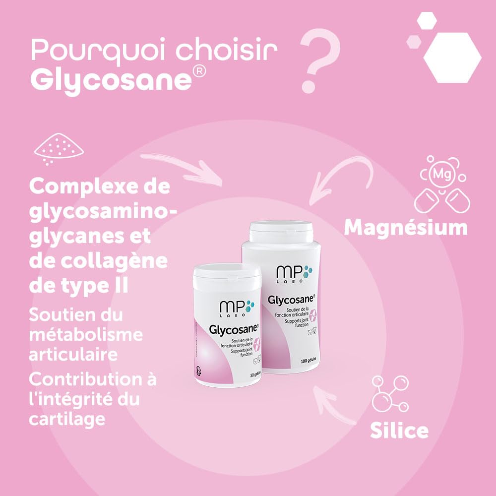 MP Labo Glycosane® - Soutien de la Fonction Articulaire pour Chien et Chat (100 gélules)