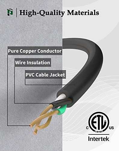 15Ft 12/3 Outdoor Extension Cord With 3-Outlets, Heavy Duty 12 Gauge 3 Prong Extension Cord Waterproof With Lighted End, 15A 12Awg 1875W Sjtw, Etl Listed - Great For Garage, Garden And Home, Black #TOP2