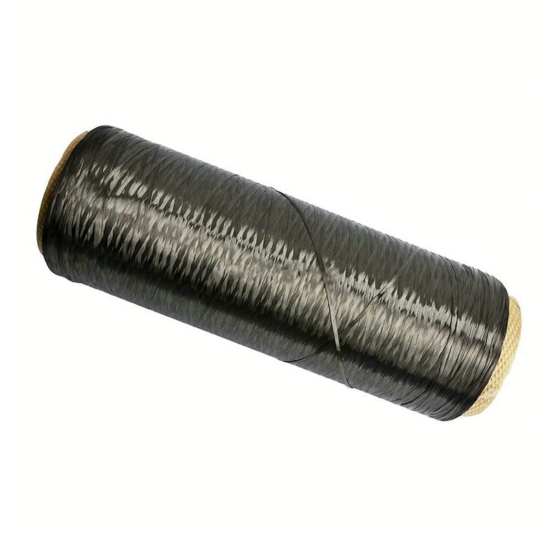 Fil en fibre de carbone résistant aux hautes températures, conducteur et résistance à la traction 3K 6K 12K 24K Fil chauffant en fibre de carbone (12K : 8 mm x 60 m)
