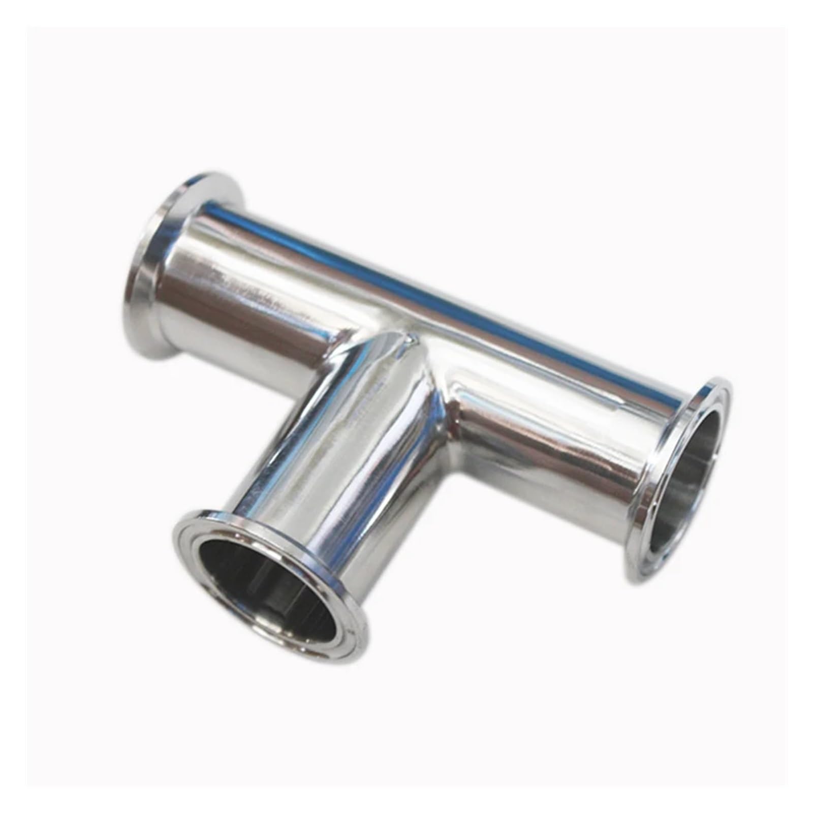 AARTERZZA 19mm-51mm (3/4"-2") Stainless Steel SS304 3 Way Tee Ferrule 1.5” 2”OD50.5-64MM Fit 1.5"-2" Tri Clamp(19mm x Ferrule 50.5)