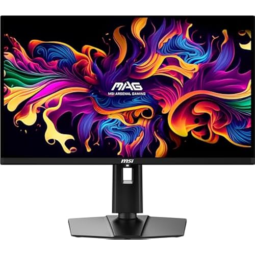 msi MAG 271QPX QD-OLED E2 27-inch 2K Gaming Monitor, 2560 x 1440 (QHD), 0.03ms Response Time, 240Hz, True Black HDR 400, HDMI, DP Port, Tilt and Height Adjustable