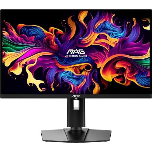 MSI MAG 271QPX QD-OLED E2 27-inch 2K Gaming Monitor, 2560 x 1440 (QHD), 0.03ms Response Time, 240Hz, True Black HDR 400, HDMI, DP Port, Tilt and Height Adjustable