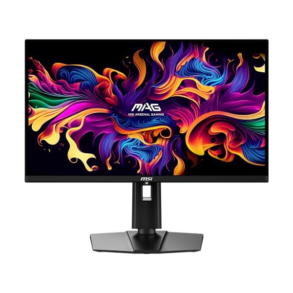 MSI MAG 271QPX QD-OLED E2 27-inch 2K Gaming Monitor, 2560 x 1440 (QHD), 0.03ms Response Time, 240Hz, True Black HDR 400, HDMI, DP Port, Tilt and Height Adjustable