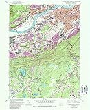 YellowMaps Wilkes Barre West PA topo map, 1:24000 Scale, 7.5 X 7.5 Minute, Historical, 1947, Updated 1988, 26.9 x 22 in - Paper