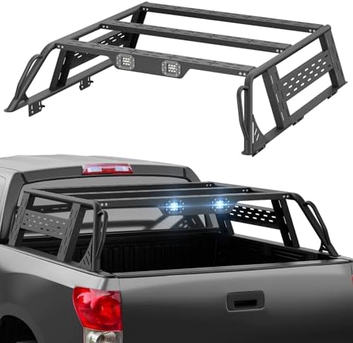 YZONA 13.8" High Overland Bed Racks Truck Cargo Carrier Compatibl...