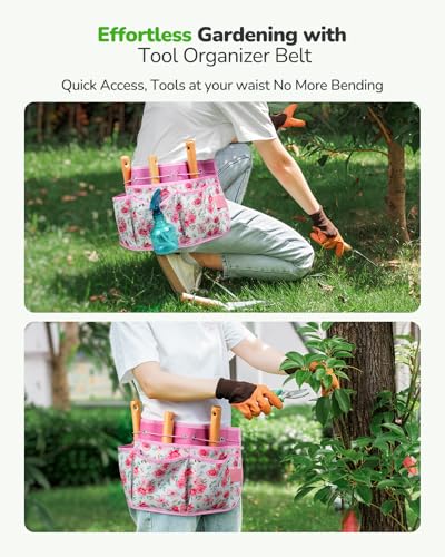Set de herramientas de jardinería 10 piezas con organizador miniatura 4