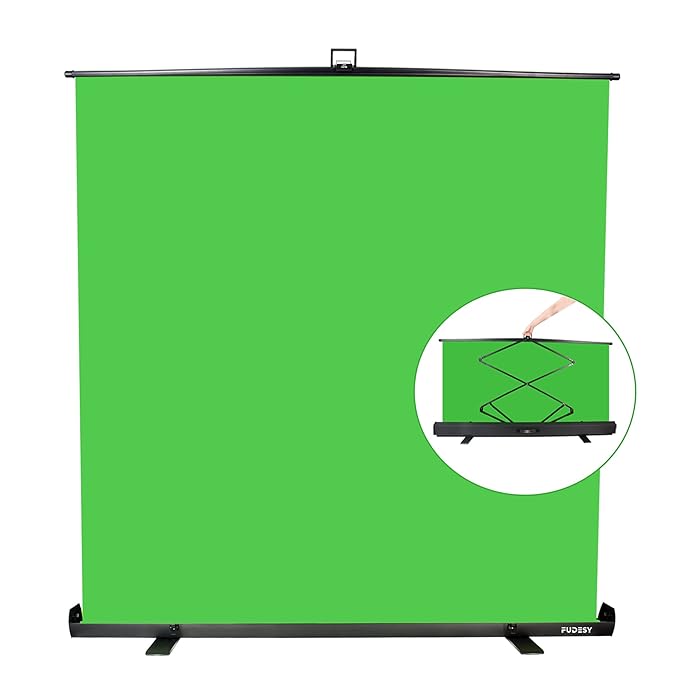 Buy FUDESY Green Screen, 77 x 74 Collapsible Chromakey Panel for