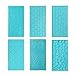 Gobesty Estera de impresión de fondant, 6 piezas de alfombrilla de impresión para decoración de tartas para manualidades, fondant, torta de chocolate, galletas, bordes de decoración