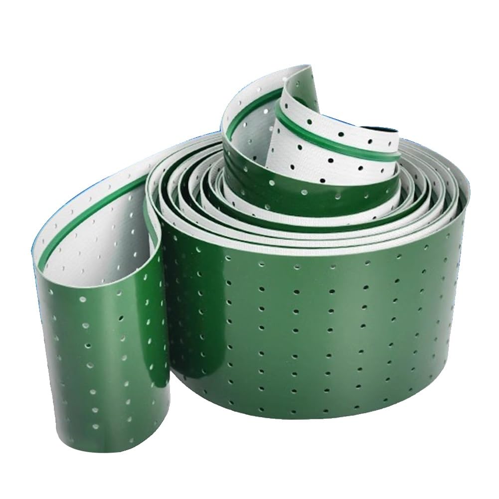 YJEUZCD PVC Conveyor Belt, Lightweight Industrial Transport Belt, Flat Assembly Line Conveyor Feed Belt, Commercial Production Factories Bucket Pulley Belt Material(1.6x49.2 ft)