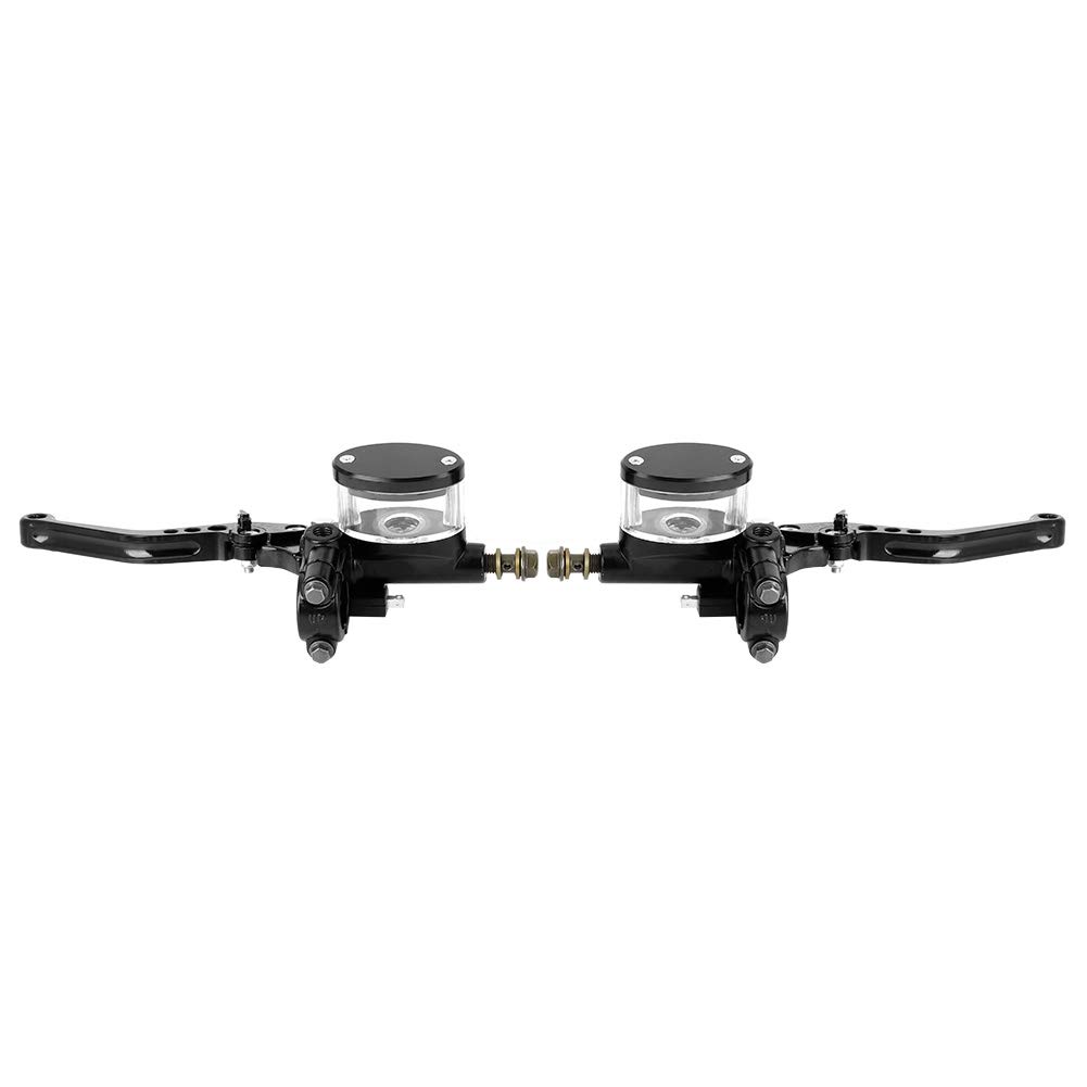 Leviers d'embrayage de Frein de Moto, Levier d'embrayage de cylindre hydraulique, 1 paire de moto 7/8in réservoir de maître-cylindre en aluminium levier d'embrayage de frein hydraulique