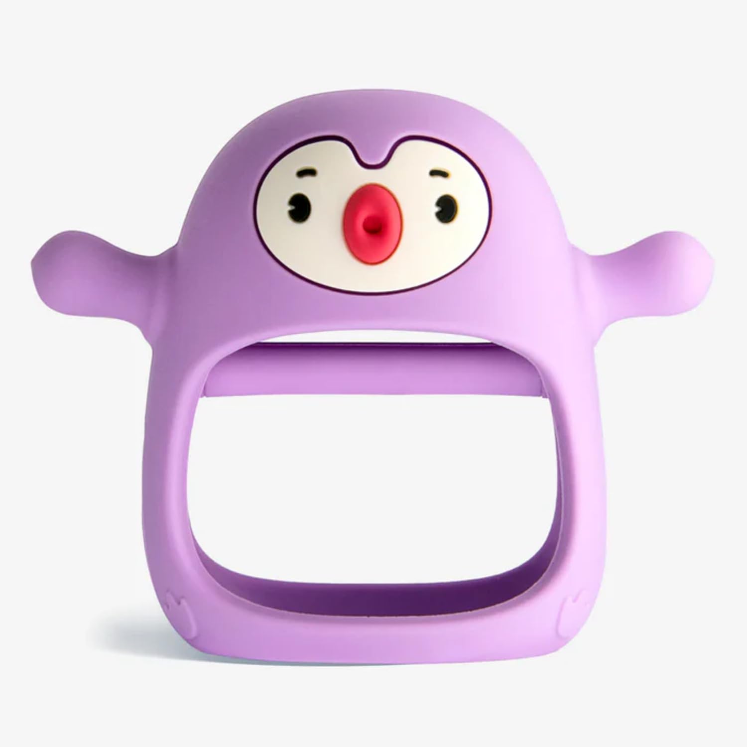 Penguin Teethers, Silicone TeethingToys for Babies 0-6Months, Baby Teethers for 3-6Months, Hand Teether for Infants, Pacifiers for New Born, (Light Purple)-image-41
