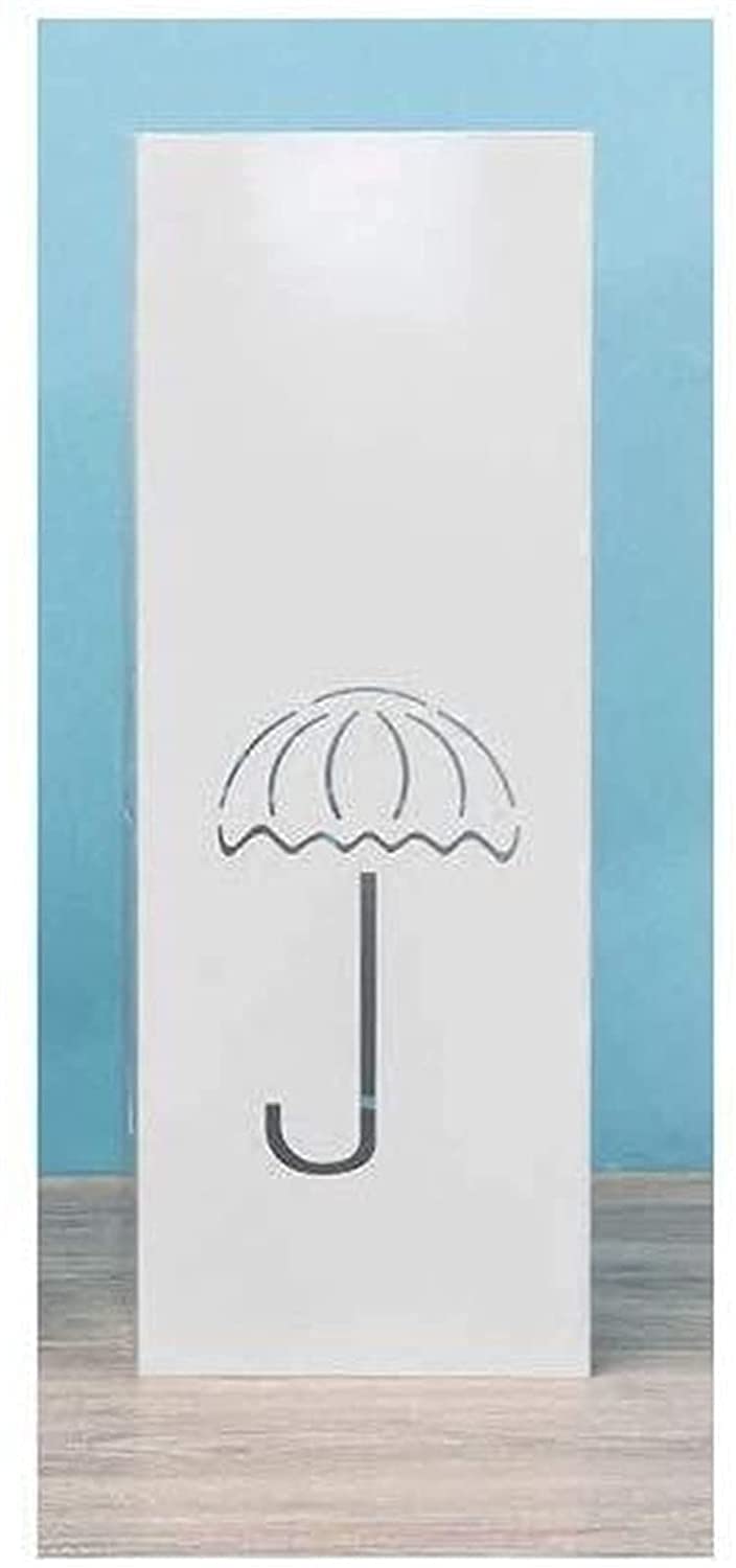 Porte-parapluie d'atterrissage blanc 55cm rangement fer
