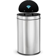 Home Zone Living 13 Gallon Motion Sensor Trash Can with Automatic Lid
