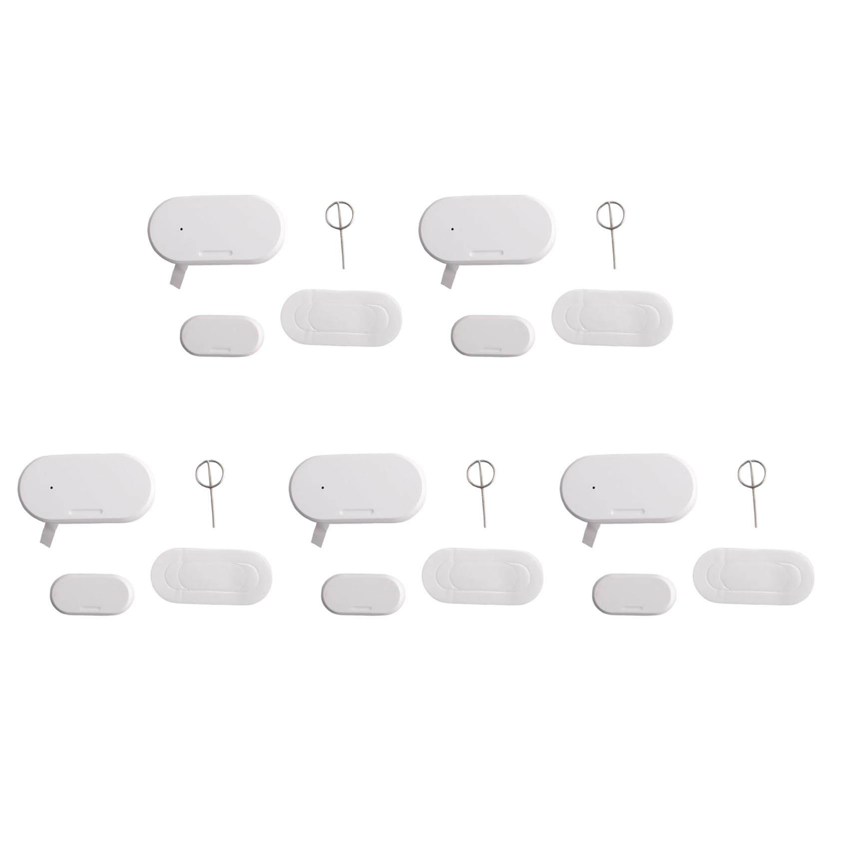 Jnchdghwa White Tuya Zigbee 3.0 Smart Contact Detectors Security Gate Door Window Sensor Transducer Smart Life Home(5Pcs)