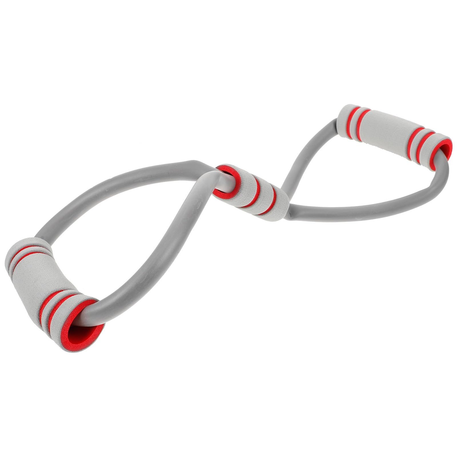 GALPADA Yoga Resistance Stretch Band 30-40lb Gray Figure-8 Loop for Back Training and Chest Expansion, Elastic Workout Band for Women’s Yoga, Flexibility, and Strength Exercises