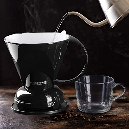 Clever Coffee Dripper And Filters, Large 18 Oz (Black)| Barista's Choice| Safe Bpa Free Plastic|Includes 100 Filters #TOP5