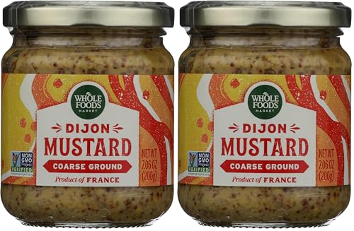 Image of Whole Foods Market Coarse Ground Dijon Mustard, 7.06 oz (Pack of 2)