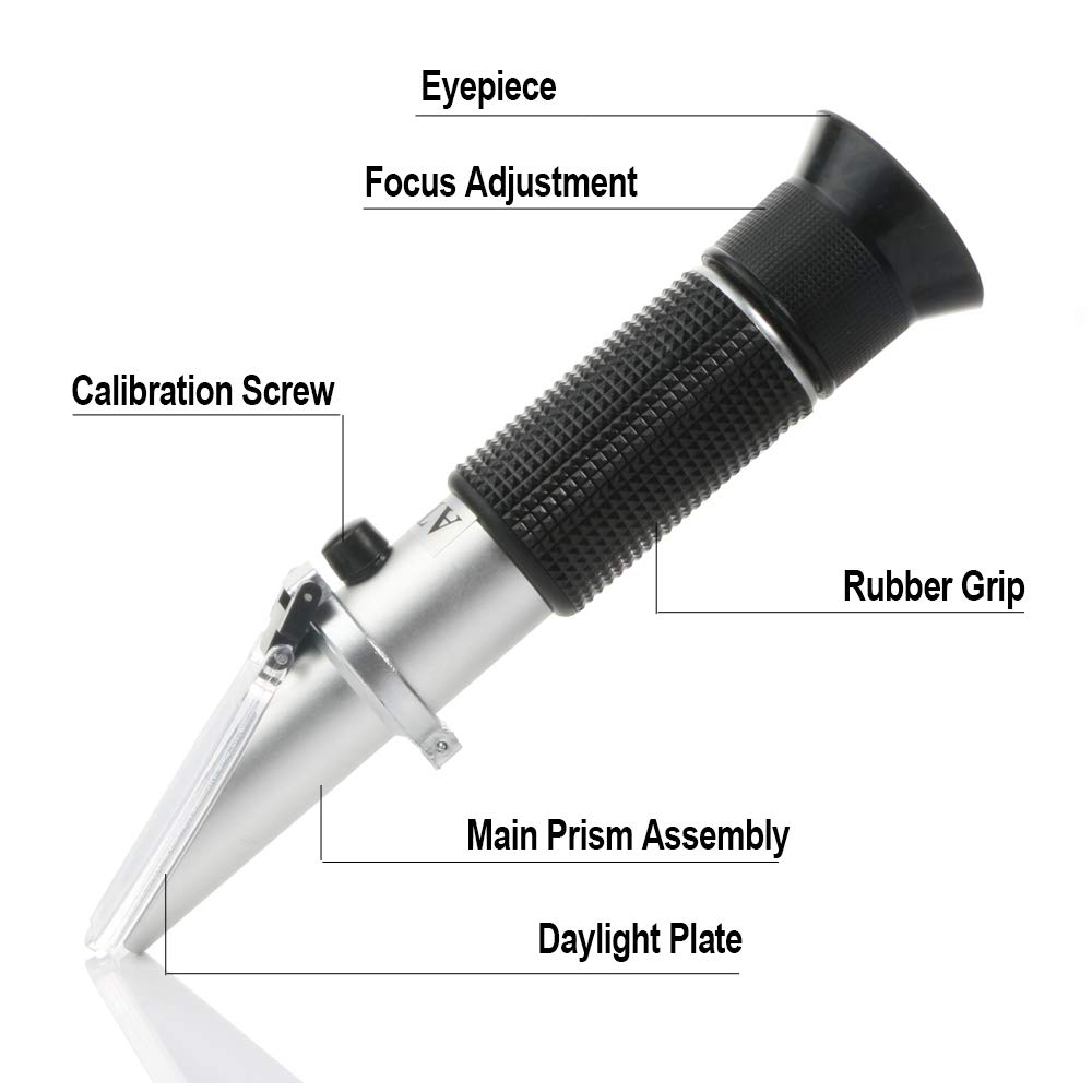 Buy Beer Wort Refractometer for Homebrewing Beer, Dual Scale Specific