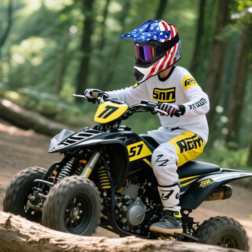Image of VCOROS Youth Kids Dirt Bike Helmets,Kids Motocross Helmets DOT Approved