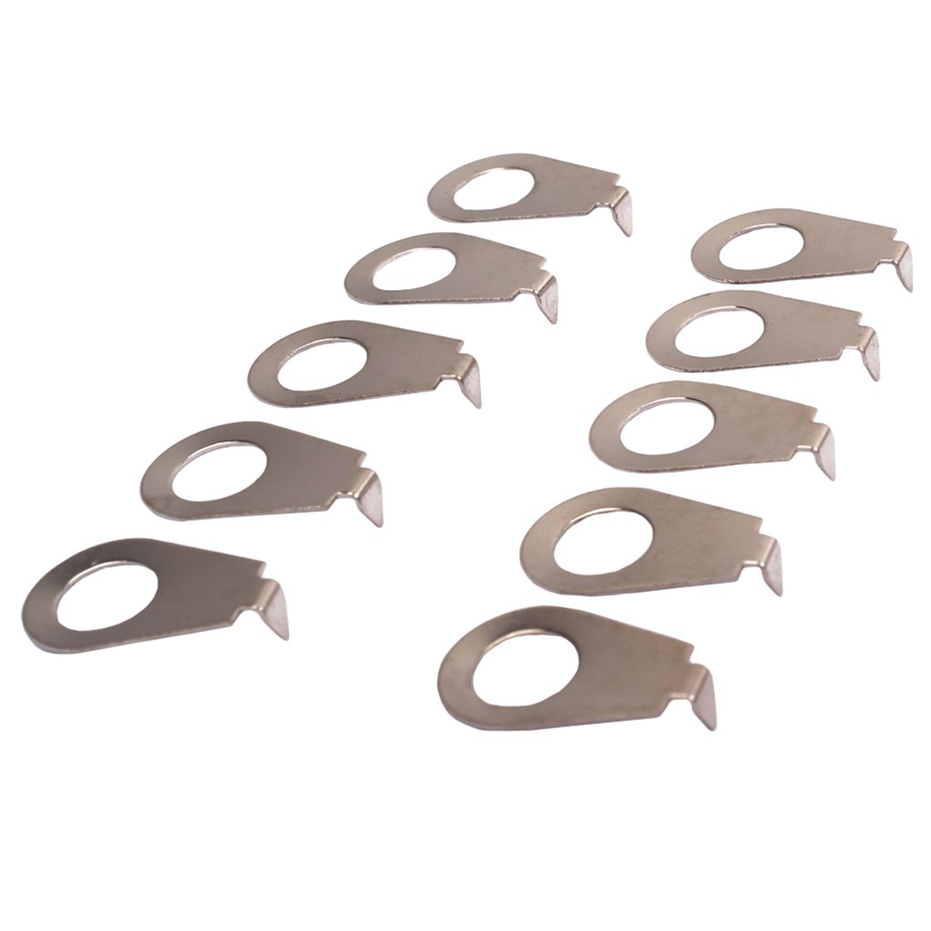 Knob Pointers Compatibile Gibson Manopola Di Controllo Posizione Puntatore Per Potenziometro 10 Pezzi Per Chitarra Elettrica - cromo