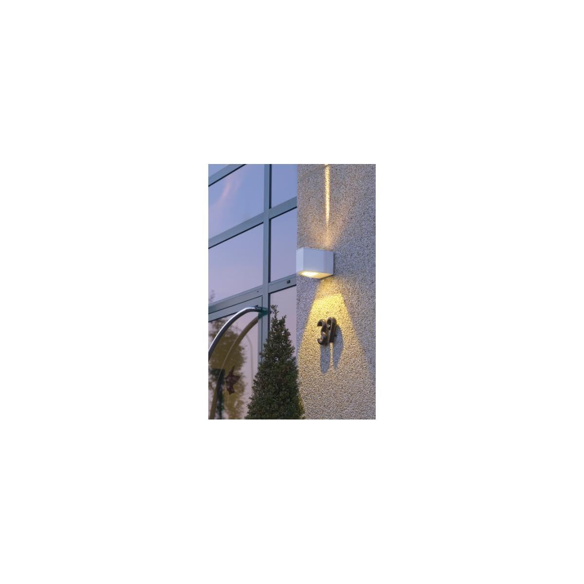 SLV Applique en saillie OUT-BEAM/Éclairage pour murs, allées, entrées, spot LED d'extérieur, lampe de jardin/IP44 3000K 18W 740 50lm anthracite 80 degrés 15,8 x 15 x 15 cm