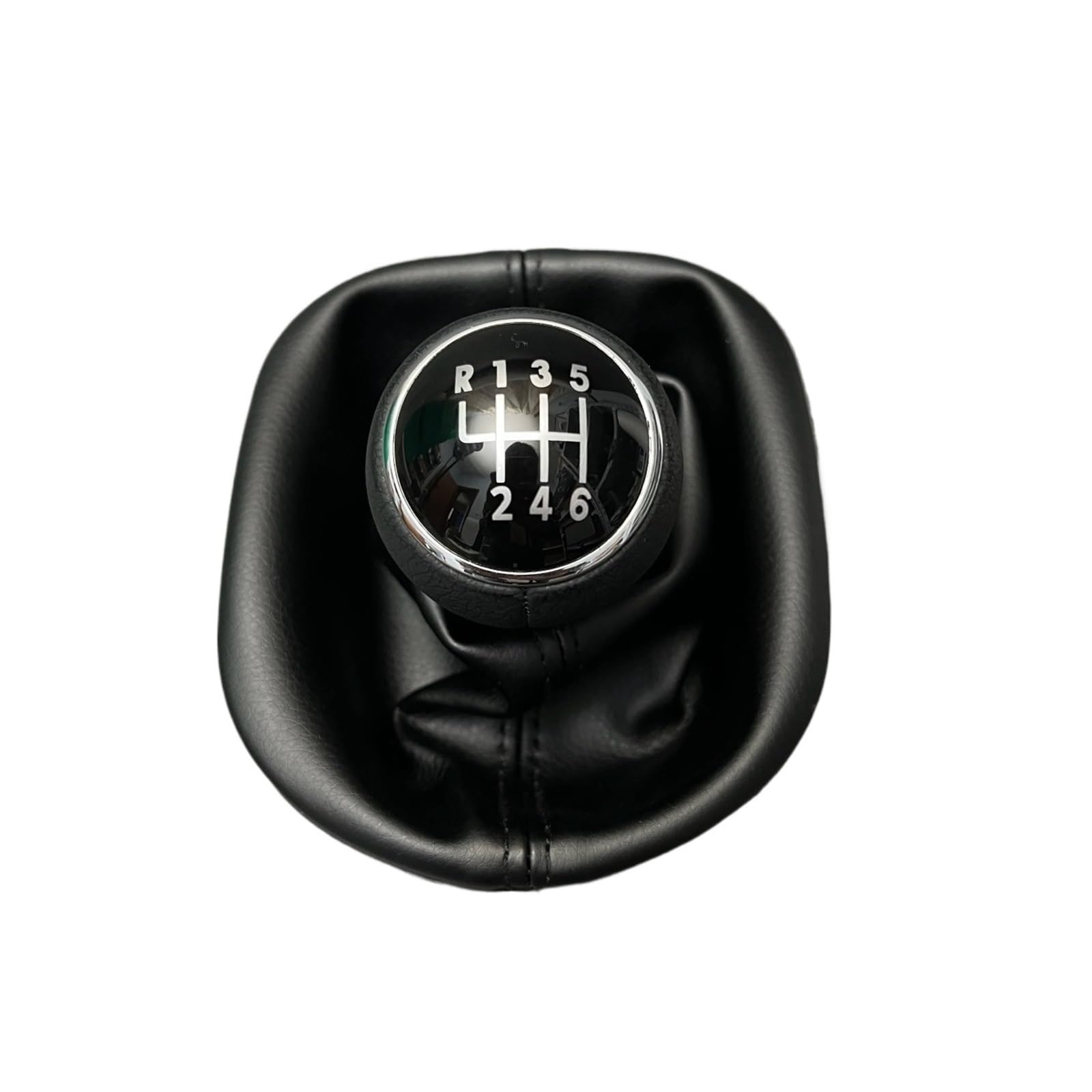 MWBDSZJQVX Gear Shift Knob for Caddy MK2 2004-2009 5/6 Speed Manual Gear Shift Knob with PU Leather Gaiter Boot Cover(6 Speed)