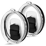 20oz Tumbler Lid, 2 Pack Tumbler Replacement Lids for YETI 20oz, 10/24 oz Coffee Mug and 10oz Lowball, Top Replacement Magnetic Slider Lid, Spill Proof Cup Lids Covers with Slider Switch