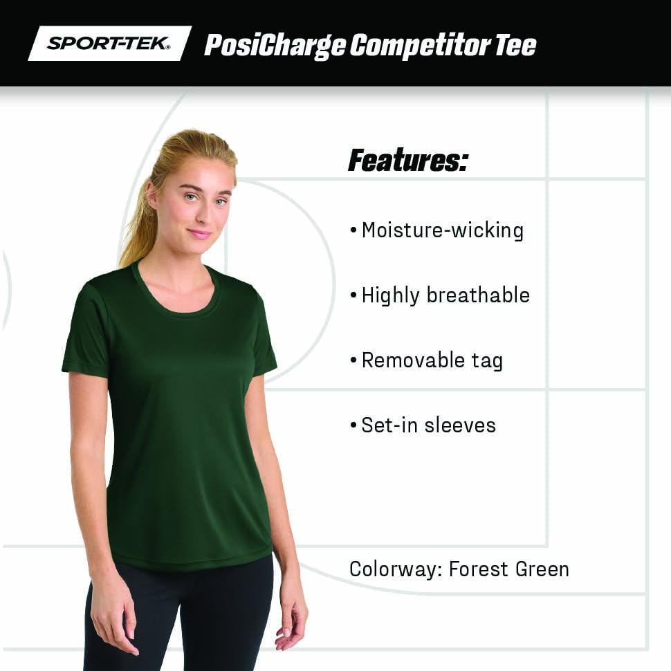 Miniatura 5 de SPORT-TEK Camiseta PosiCharge Competitor LST350 para mujer