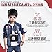 Inflatable Camara | Large Inflatable Clown Camera | Paparazzi & Photobooth Props | Oversized Camera Prop | Black/Silver | 10H x 7.5W x 5.5D Inches