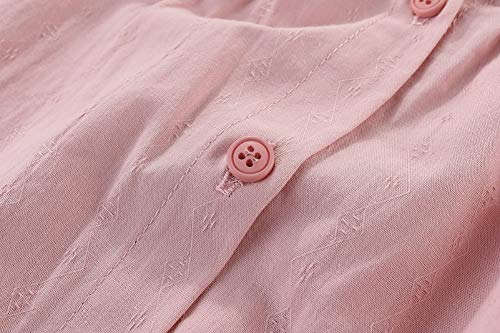 Image of Mud Kingdom Girls Long Sleeve Blouse Button Down Solid Color Loose Fit