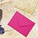 Whaline 50Pcs A7 Invitation Envelopes Set Hot Pink Greeting Card Envelopes V-Flap Envelopes Gift Card Sleeves for Valentine's Day Mailing Envelopes Sending Card, 7.3x5.3 Inch