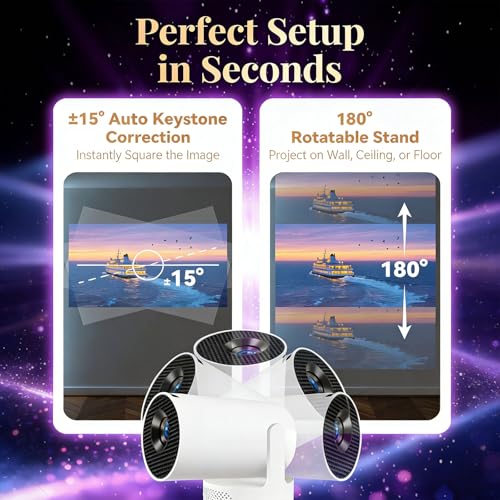Window View Projector Window Scene Projector, Book Projector for Reading, Bluetooth WiFi ...