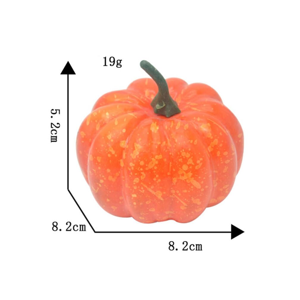 ifundom 18pezzi Zucche Artificiali per Decorazioni di Halloween Realizzate in Polistirolo Espanso Piccole Zucche Decorative per Autunno e Feste