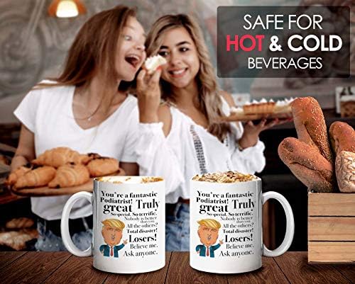 Miniatura 4 de Donald Trump - Taza de café  11 oz taza de té ideas de regalo para podólogo, cumpleaños, Navidad, presidente, conservador, republicano