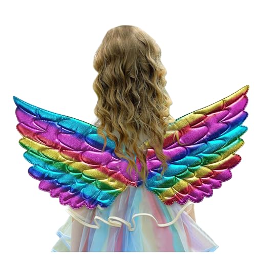 Vestito perfetto: Un bellissimo costume da fata fa sentire le bambine come una vera fata. Quindi il costume da ali di fata è l'ideale per il gala dei bambini, il ballo di fine anno, la fotografia, la festa in costume, Halloween, ecc. L'immaginazione e la creatività dei bambini prenderanno vita in questo divertente costume da fata.