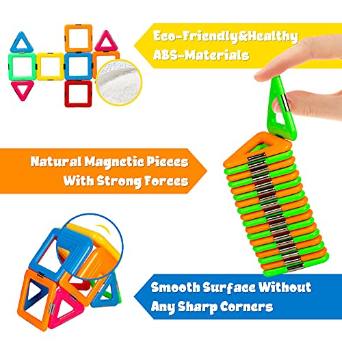 Idoot Magnetic Tiles Building Blocks Toddler Toys Magnets For Kids,70Pcs Magnetic Blocks Stem Building Toys For 3+ Year Old Boys Girls Educational Games Stacking Blocks Gifts #TOP1