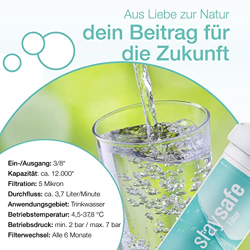 Staysafe Anti-Limescale Replacement Cartridge - Effortless Under-Sink Water Filter for Pure Drinking Water - Image 6