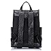 boshiho Real Leather Laptop Backpack Fashion Travel Bag Daypack for Men, Crocodile Pattern (L)