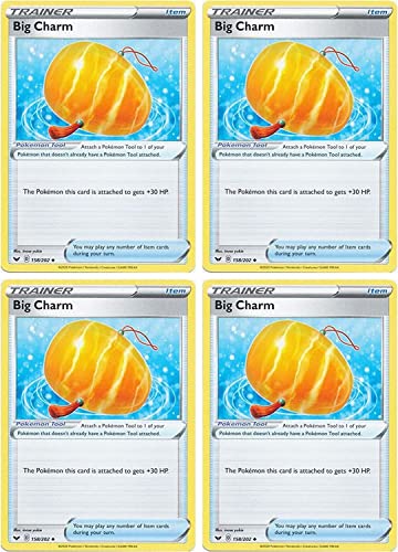 Big Charm 158/202 - Sword & Shield - Pokemon Trainer Card Lot