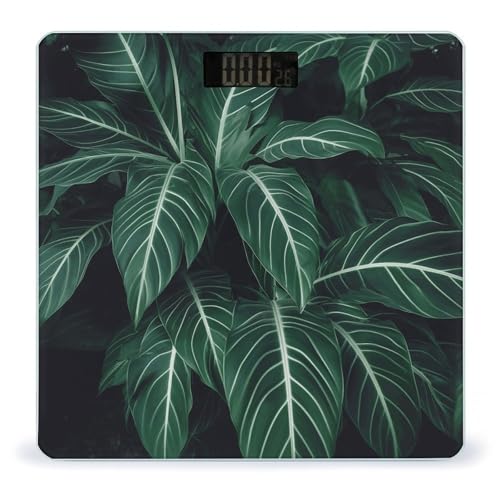 Báscula digital de baño con vidrio templado 400 lb miniatura 1