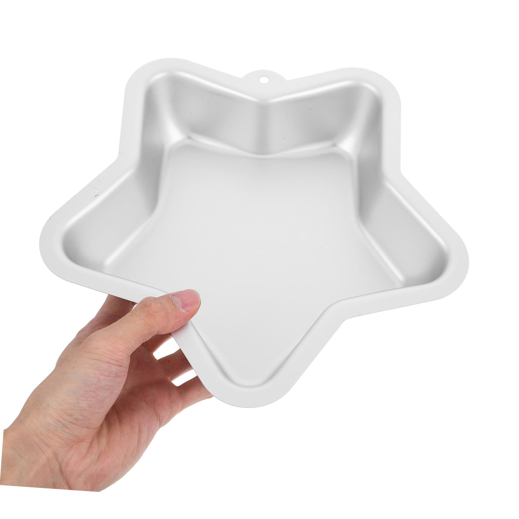 2 Pièces Moules à Gâteau Étoile Aluminium Moule Cinq Branches Antiadhésif pour Cheesecake Gâteau Cupcake pour Fêtes et Usage Domestique